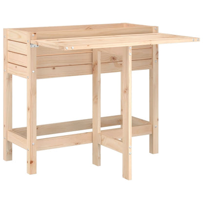 Pflanzkübel Mit Klapptisch Massivholz Kiefer