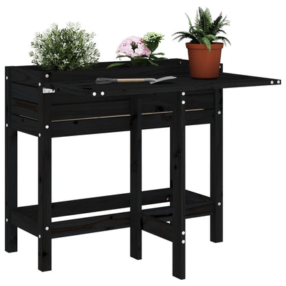 Pflanzkübel Mit Klapptisch Massivholz Kiefer