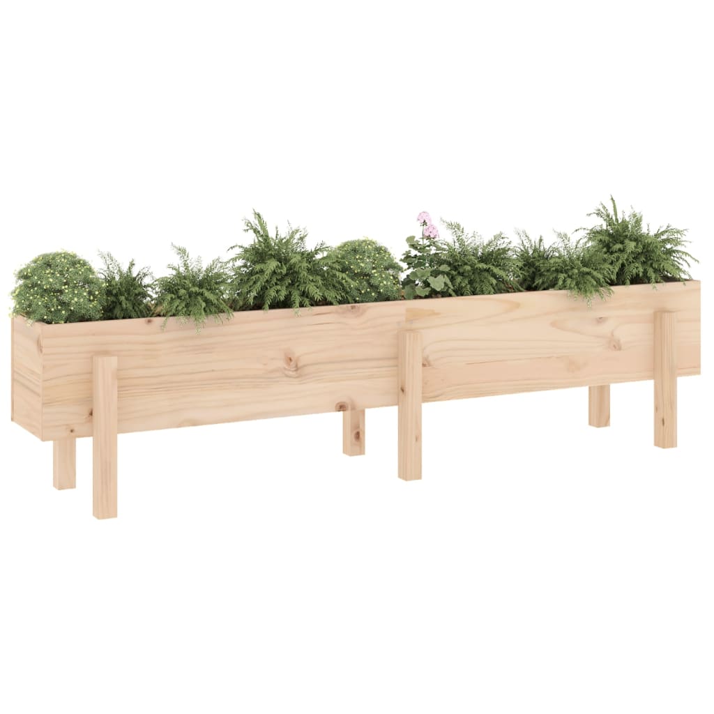 Hochbeet 160X30X38 Cm Massivholz Kiefer