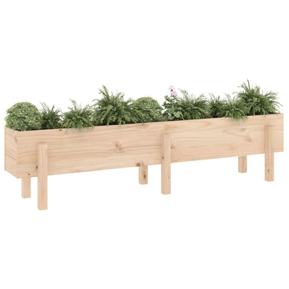 Hochbeet 160X30X38 Cm Massivholz Kiefer