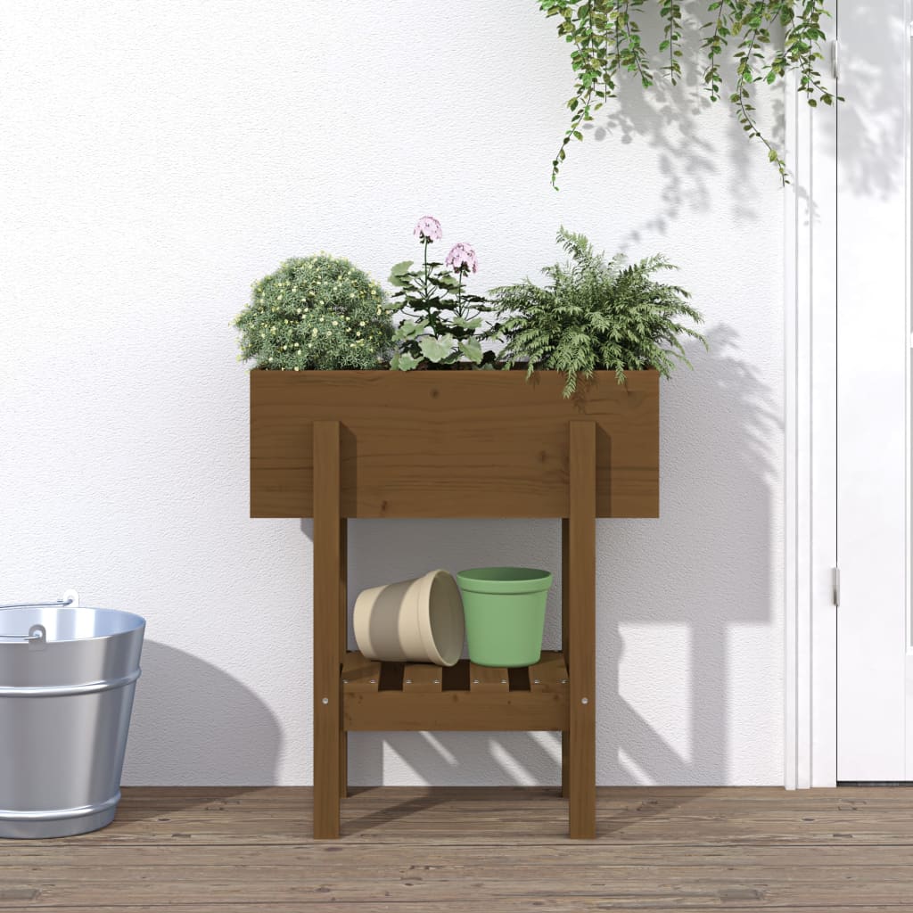 Hochbeet 101X30X69 Cm Massivholz Douglasie