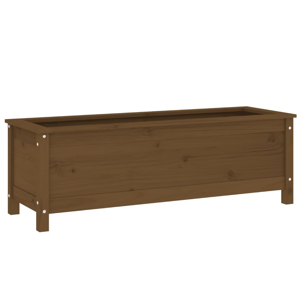 Hochbeet Honigbraun 119,5X40X39 Cm Massivholz Kiefer