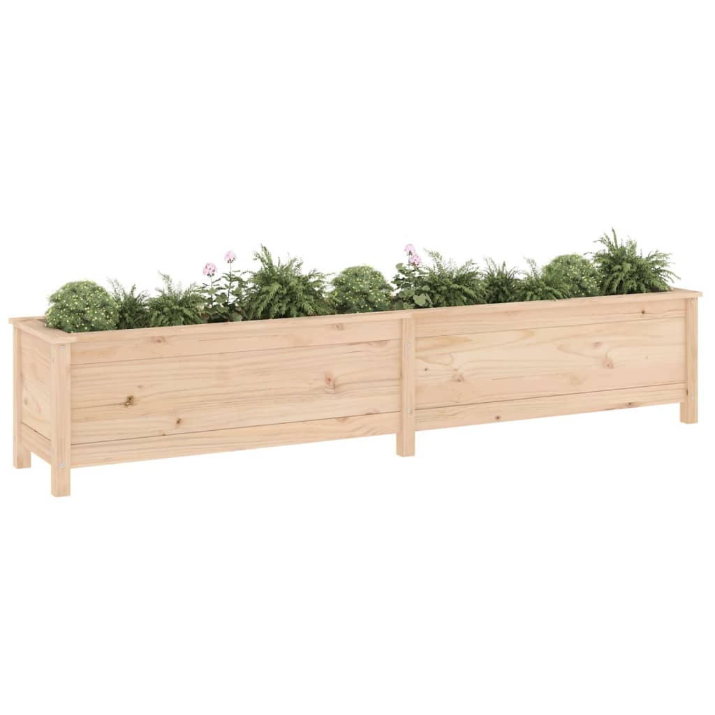 Hochbeet 199,5X40X39 Cm Massivholz Kiefer