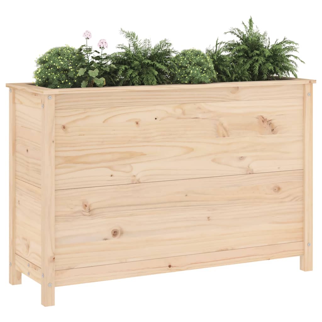Hochbeet 119,5X40X78 Cm Massivholz Kiefer