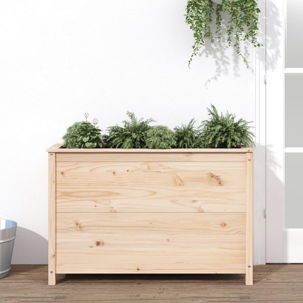 Hochbeet 119,5X40X78 Cm Massivholz Kiefer