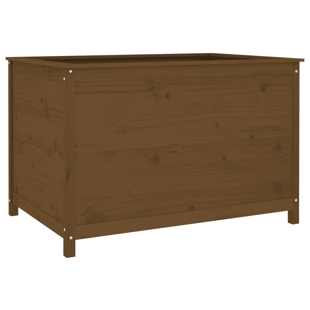 Hochbeet Honigbraun 119,5X82,5X78 Cm Massivholz Kiefer