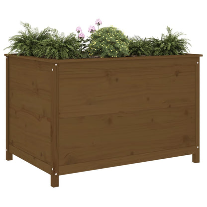 Hochbeet Honigbraun 119,5X82,5X78 Cm Massivholz Kiefer
