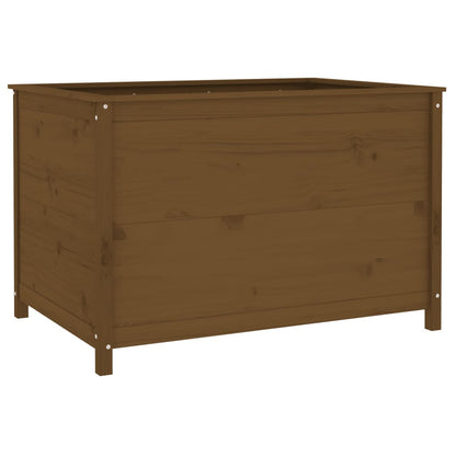 Hochbeet Honigbraun 119,5X82,5X78 Cm Massivholz Kiefer