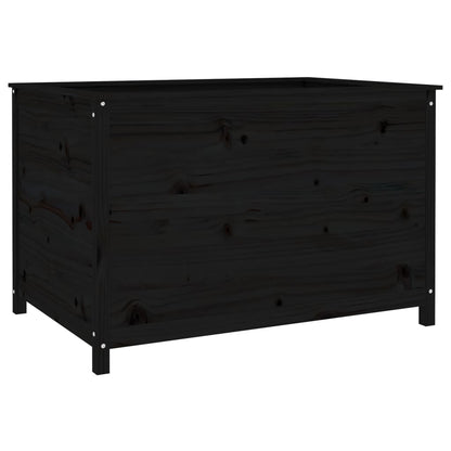 Hochbeet Schwarz 119,5X82,5X78 Cm Massivholz Kiefer