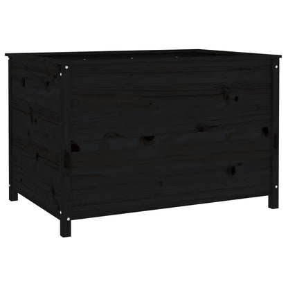 Hochbeet Schwarz 119,5X82,5X78 Cm Massivholz Kiefer