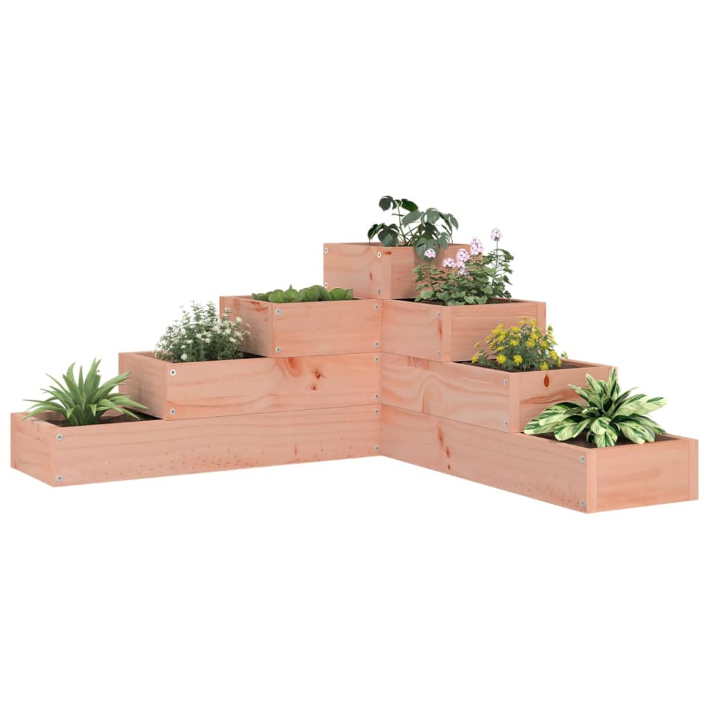 Garten-Pflanzgefäß 4-Stufig 106X104,5X36 Cm Massivholz Douglasie