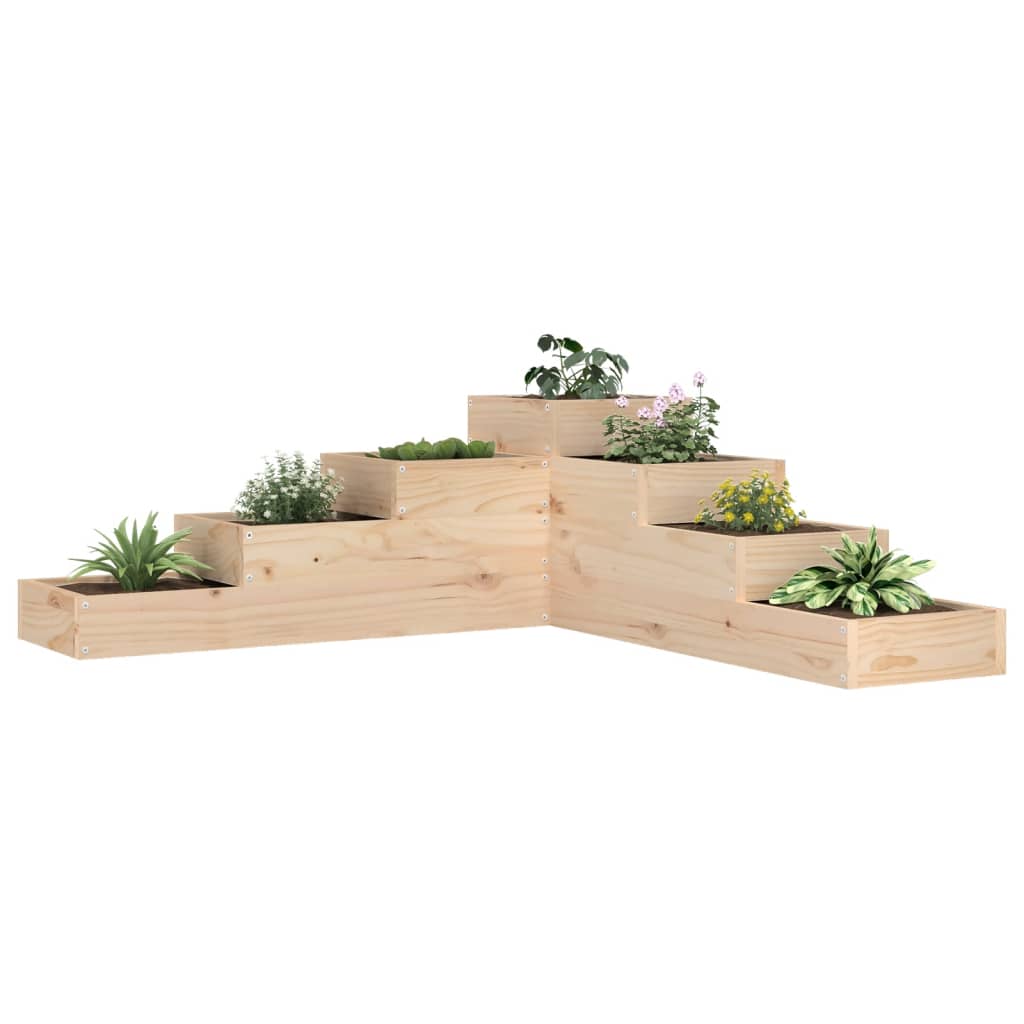 Garten-Pflanzgefäß 4-Stufig 106X104,5X36 Cm Massivholz Douglasie