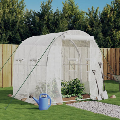 Gewächshaus Mit Stahlrahmen 16 M² 8X2X2 M