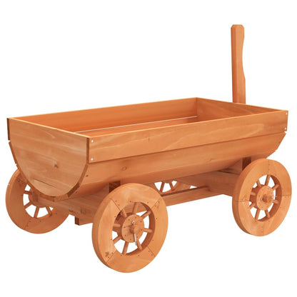 Deko-Wagen 70X43X54 Cm Massivholz Tanne Braun