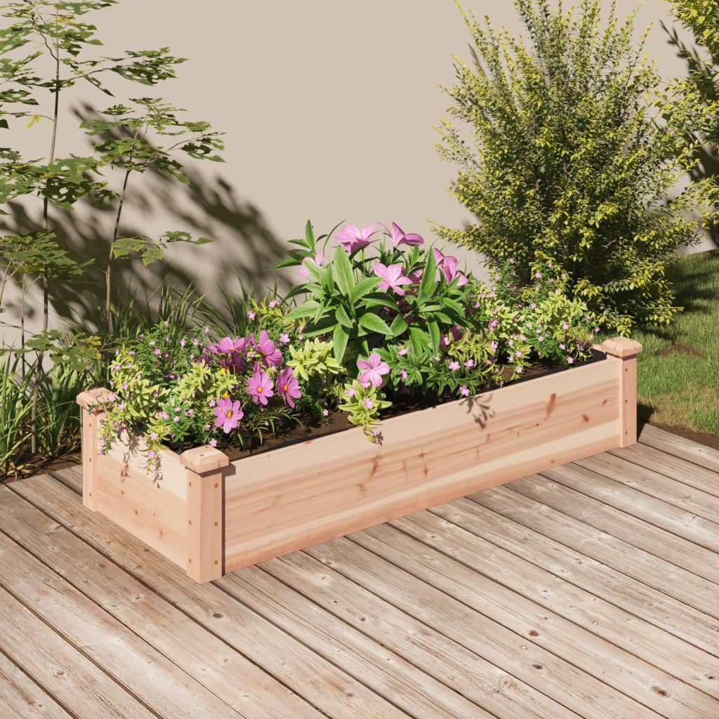 Hochbeet Mit Einsatz 240X120X25 Cm Massivholz Tanne