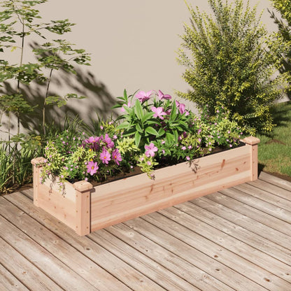 Hochbeet Mit Einsatz 240X120X25 Cm Massivholz Tanne