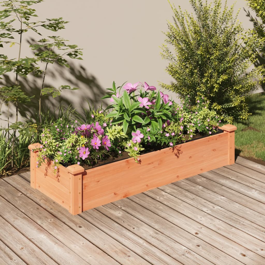 Hochbeet Mit Einsatz 240X120X25 Cm Massivholz Tanne