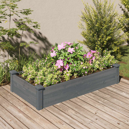 Hochbeet Mit Einsatz 240X120X25 Cm Massivholz Tanne