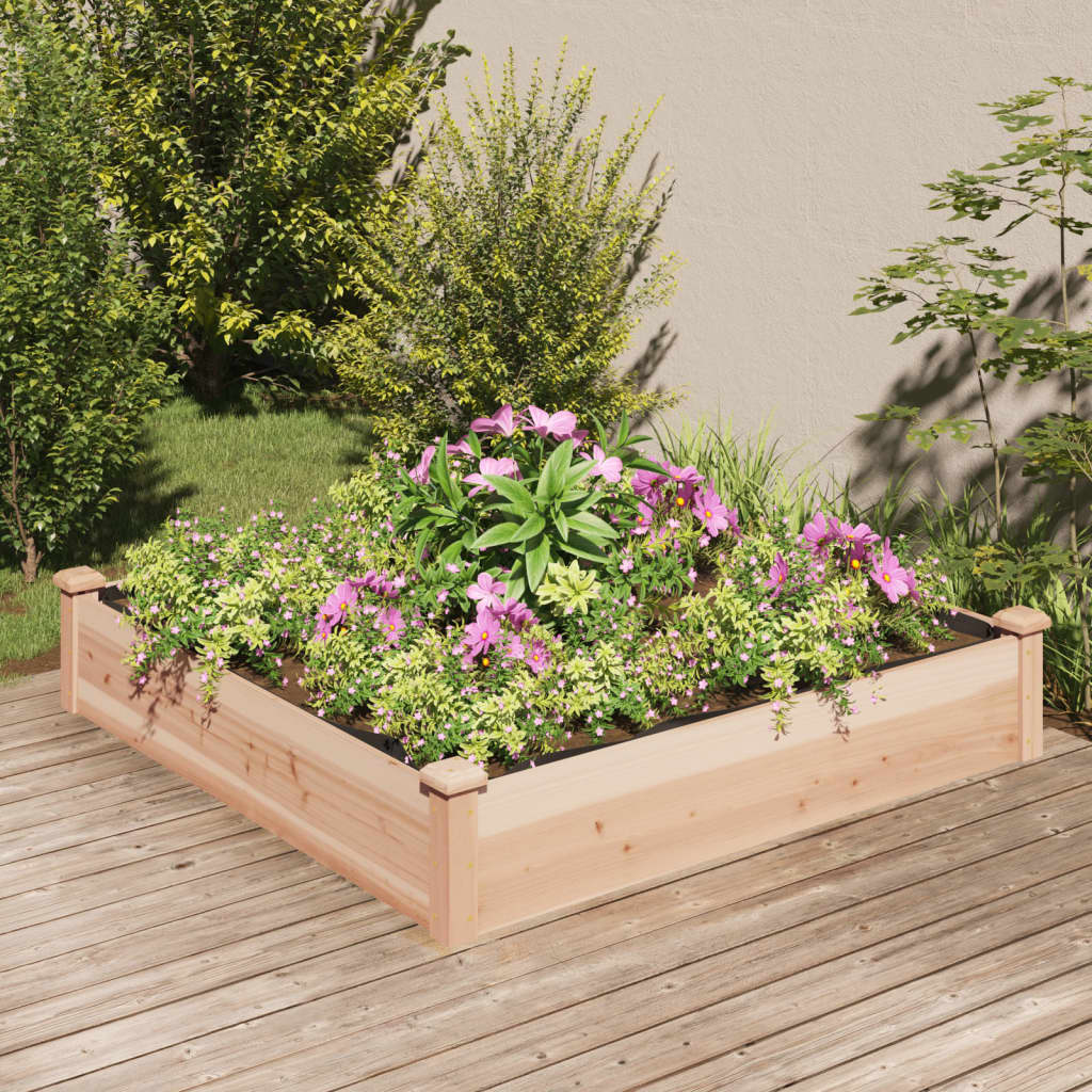 Hochbeet Mit Einsatz 240X120X25 Cm Massivholz Tanne