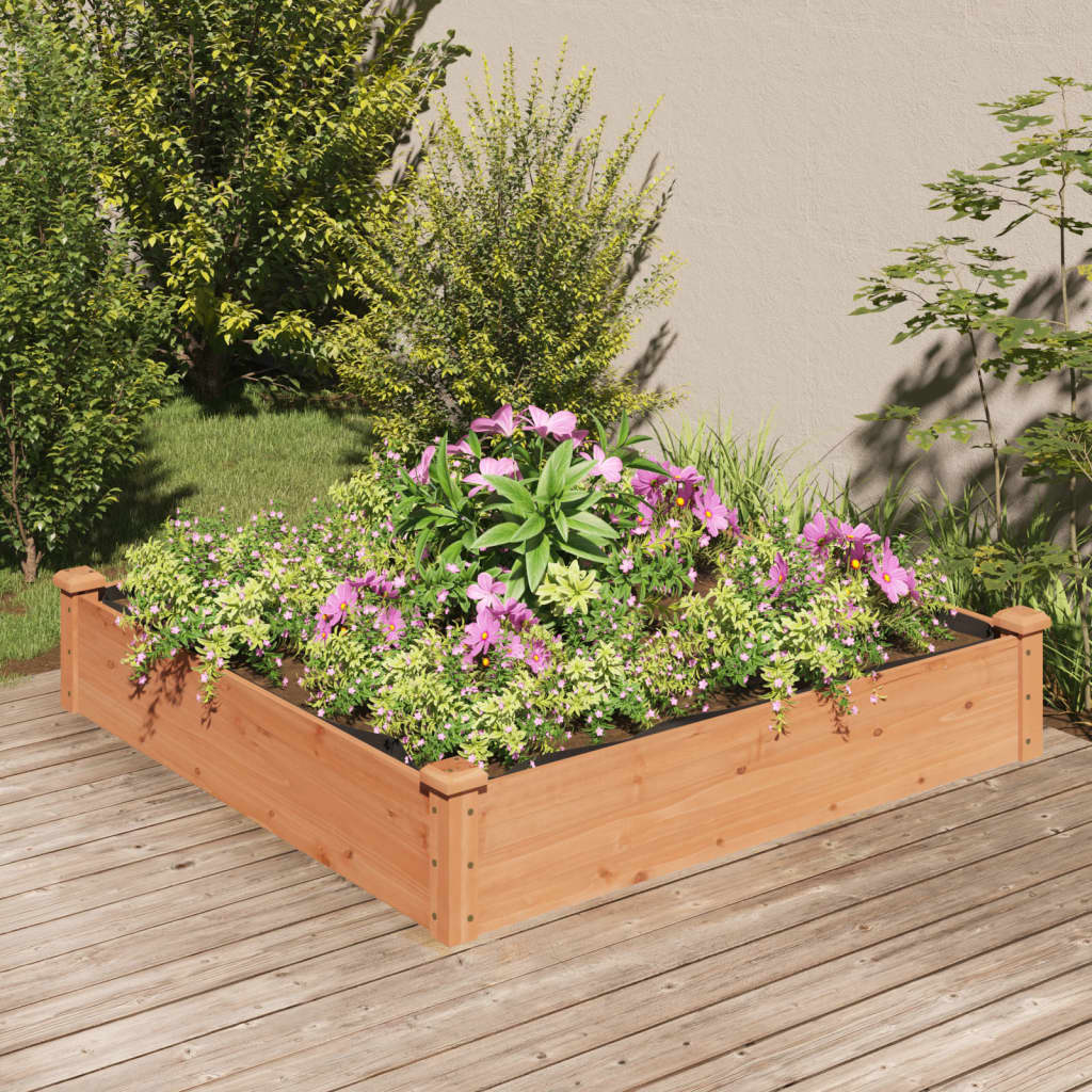 Hochbeet Mit Einsatz 240X120X25 Cm Massivholz Tanne