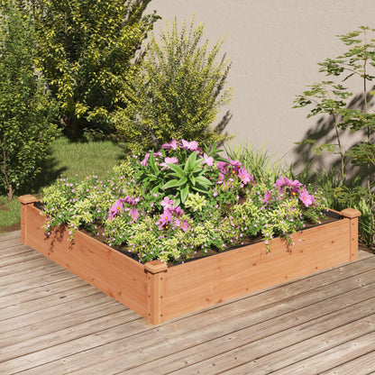 Hochbeet Mit Einsatz 240X120X25 Cm Massivholz Tanne