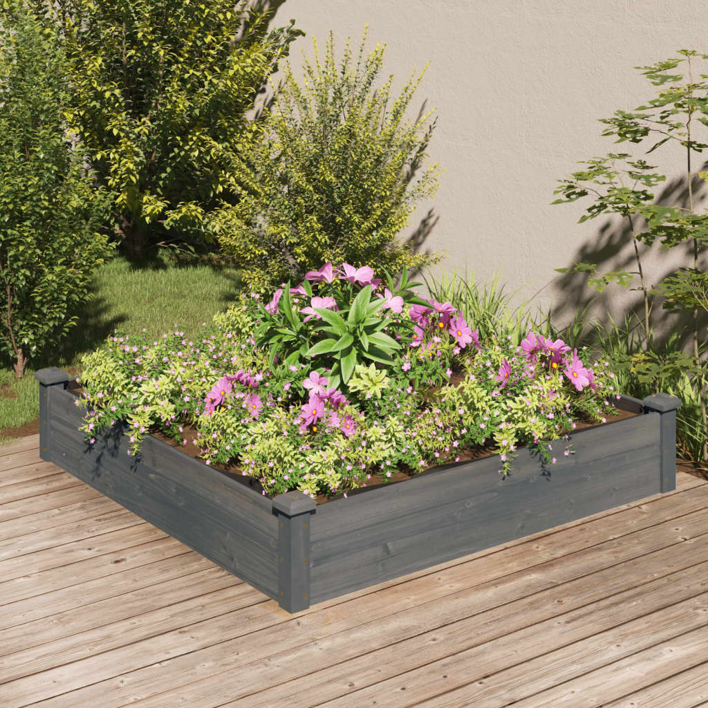 Hochbeet Mit Einsatz 240X120X25 Cm Massivholz Tanne