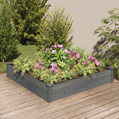 Hochbeet Mit Einsatz 240X120X25 Cm Massivholz Tanne