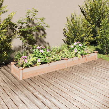 Hochbeet Mit Einsatz 240X120X25 Cm Massivholz Tanne