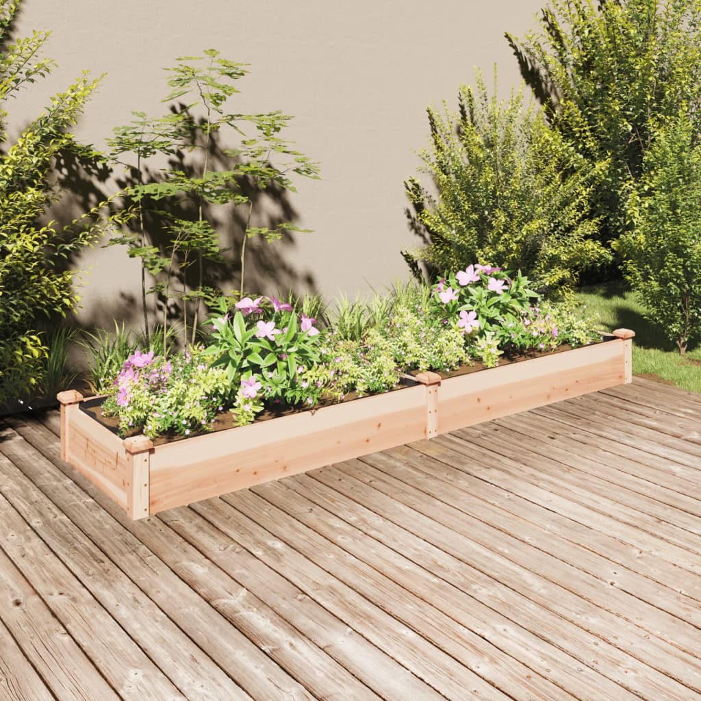 Hochbeet Mit Einsatz 240X120X25 Cm Massivholz Tanne