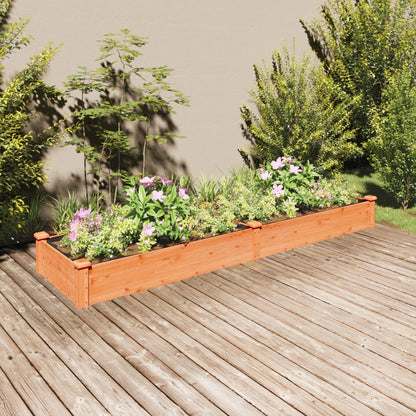 Hochbeet Mit Einsatz 240X120X25 Cm Massivholz Tanne