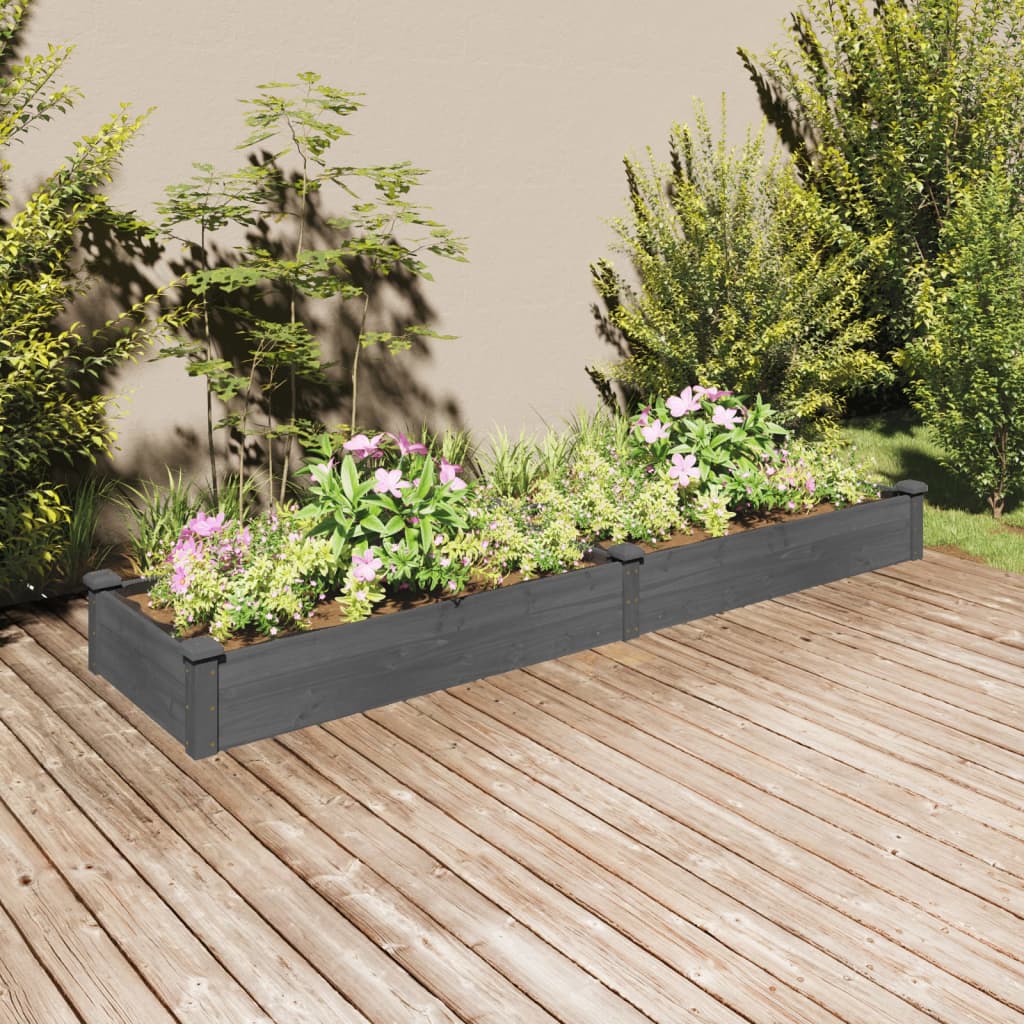 Hochbeet Mit Einsatz 240X120X25 Cm Massivholz Tanne