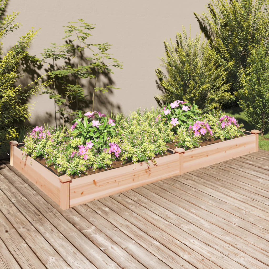 Hochbeet Mit Einsatz 240X120X25 Cm Massivholz Tanne