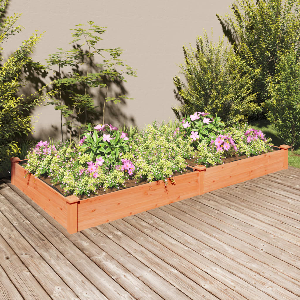 Hochbeet Mit Einsatz 240X120X25 Cm Massivholz Tanne