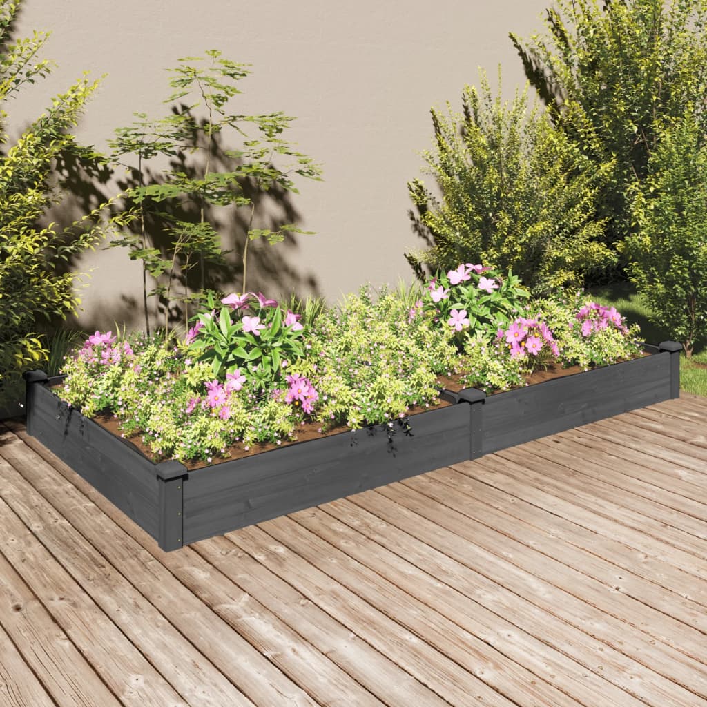 Hochbeet Mit Einsatz 240X120X25 Cm Massivholz Tanne