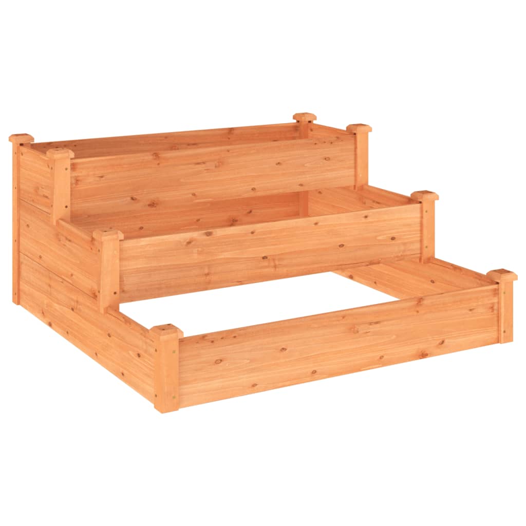Hochbeet 120X120X56 Cm Massivholz Tanne