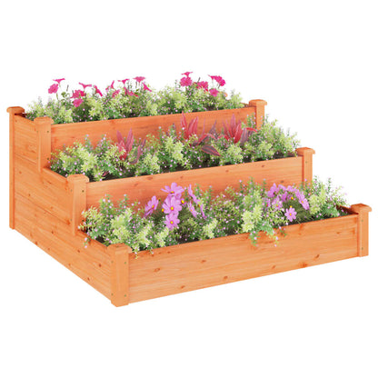 Hochbeet 120X120X56 Cm Massivholz Tanne
