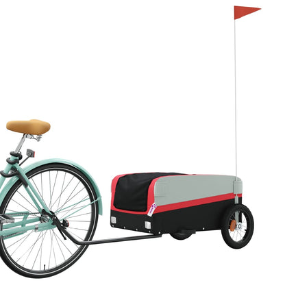 Fahrradanhänger Schwarz Und 30 Kg Eisen