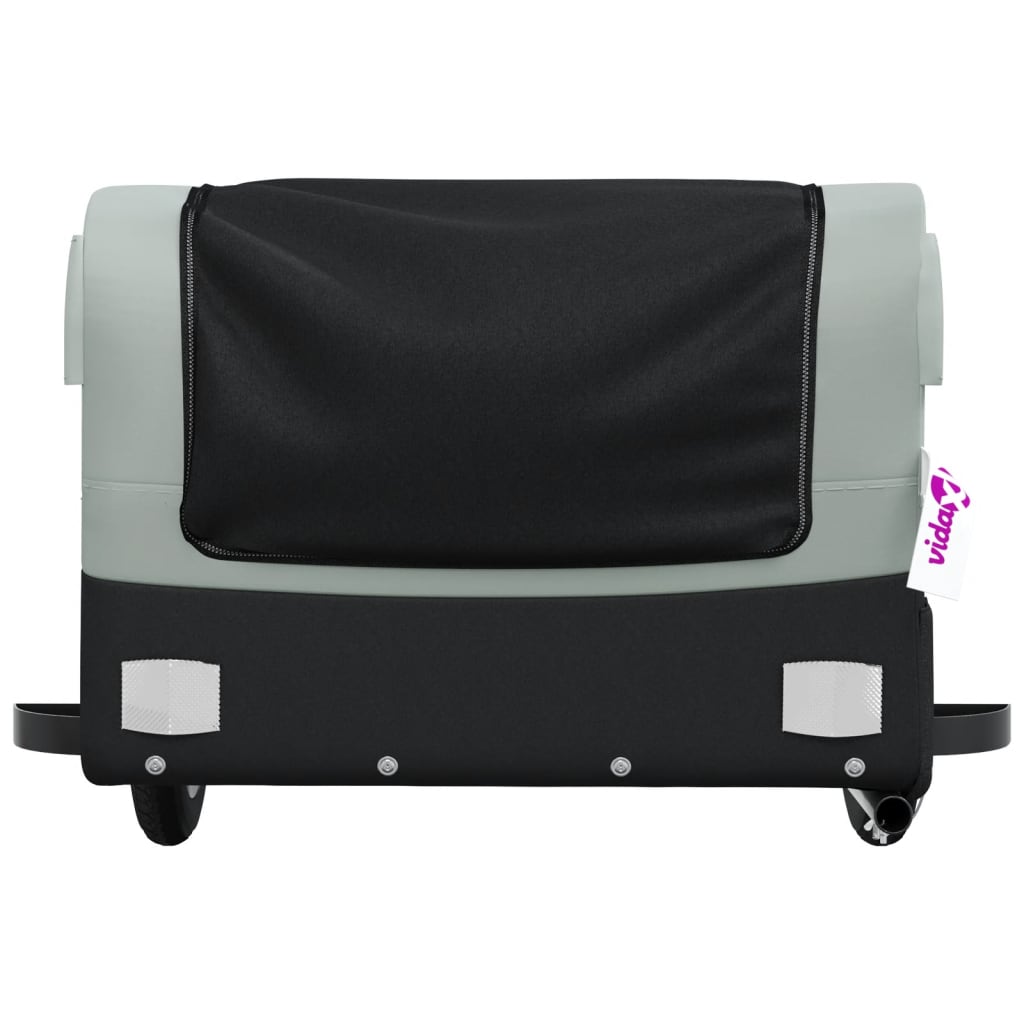 Fahrradanhänger Schwarz Und 30 Kg Eisen