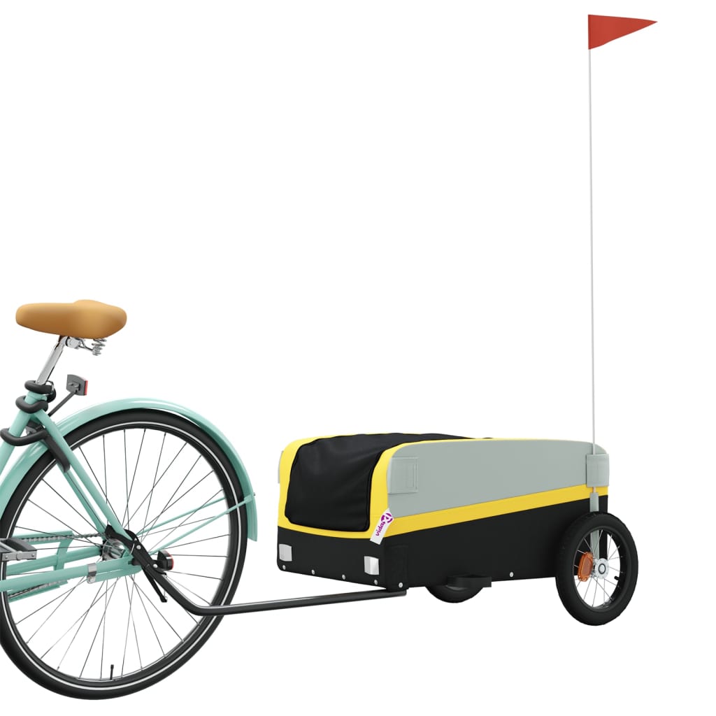 Fahrradanhänger Schwarz Und 30 Kg Eisen
