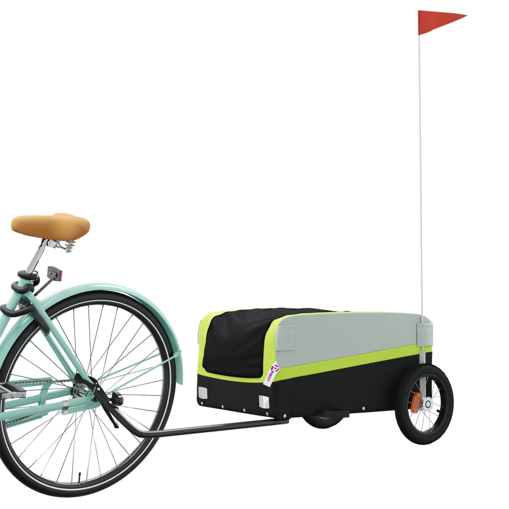 Fahrradanhänger Schwarz Und 30 Kg Eisen