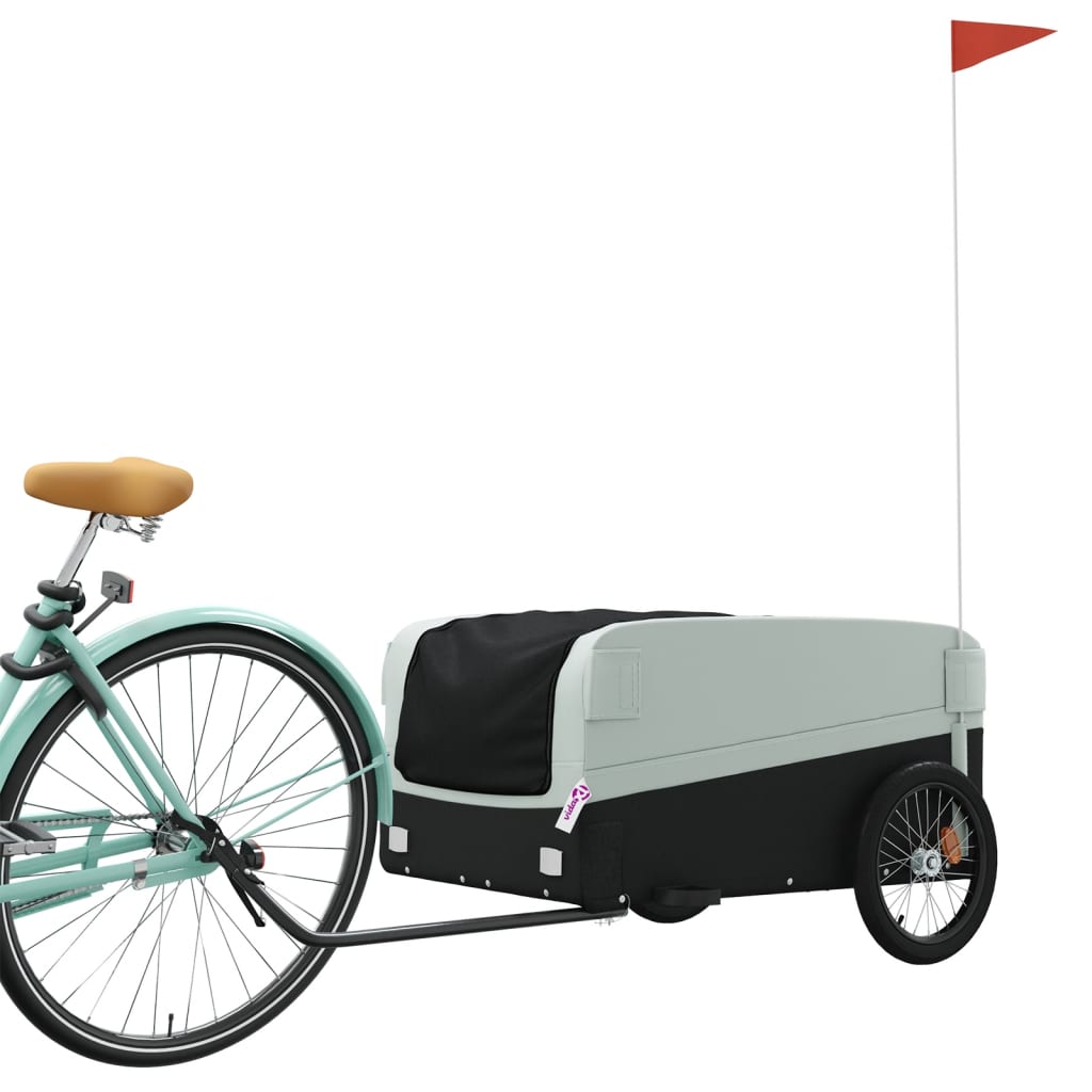 Fahrradanhänger Schwarz Und 45 Kg Eisen
