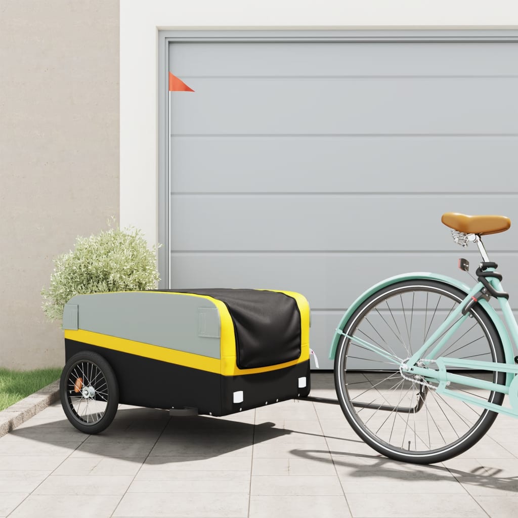 Fahrradanhänger Schwarz Und 45 Kg Eisen
