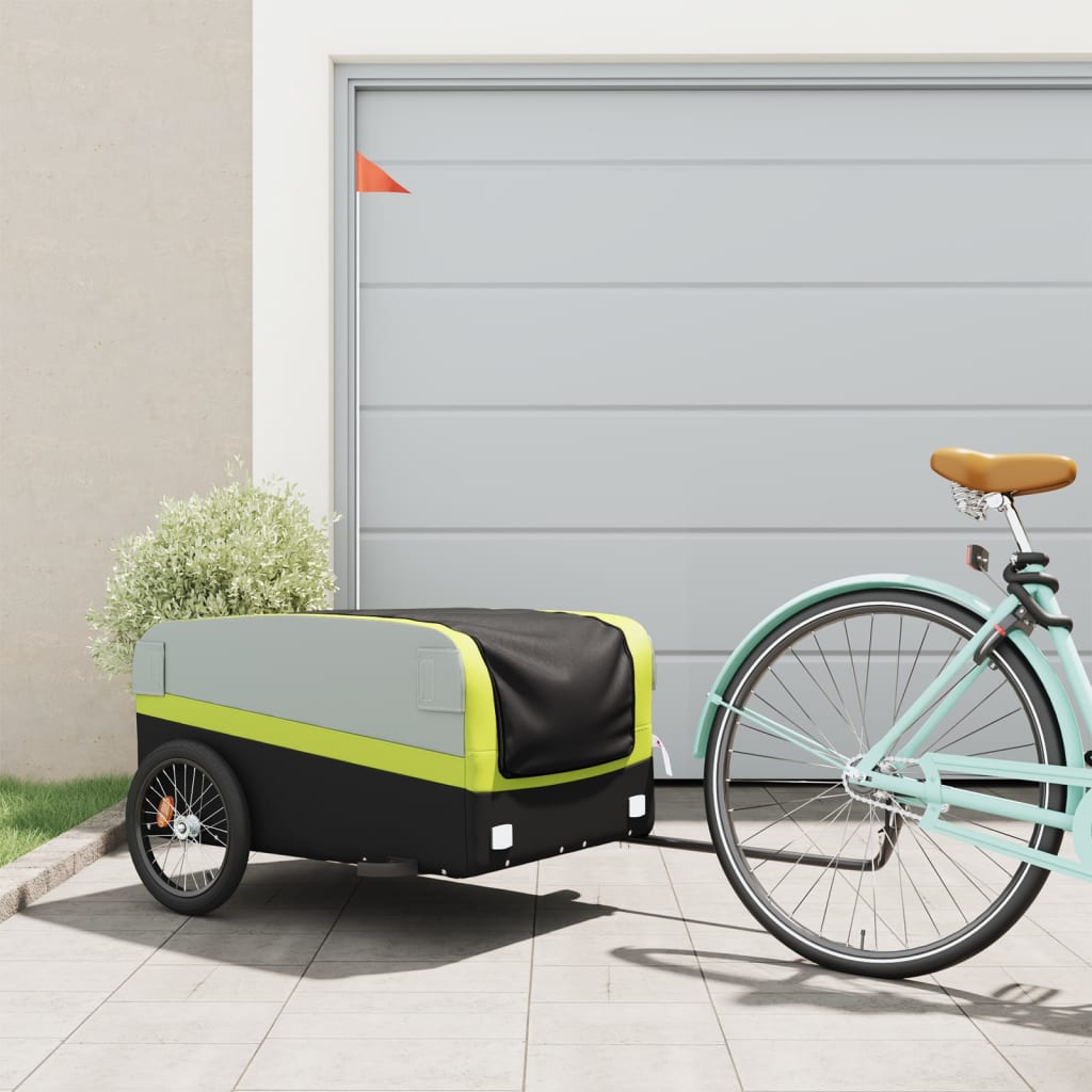 Fahrradanhänger Schwarz Und 45 Kg Eisen