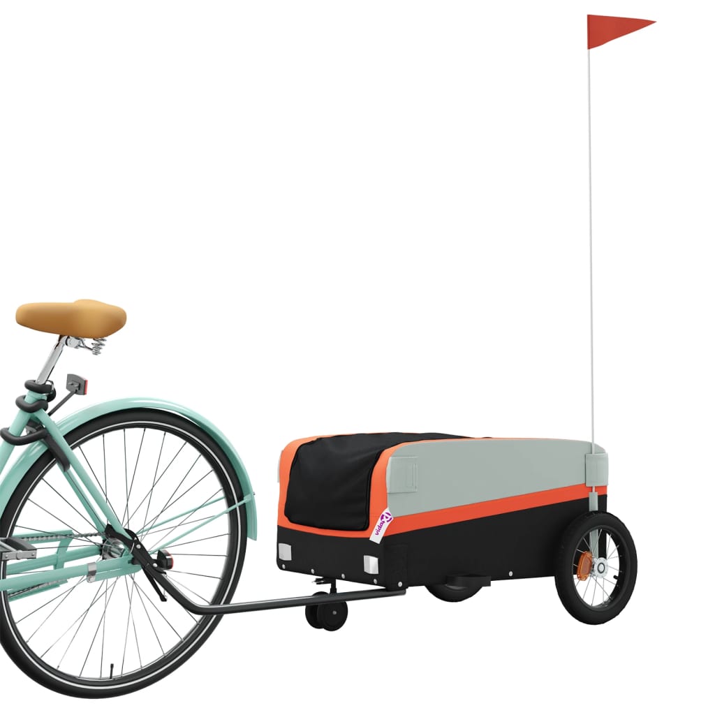Fahrradanhänger Schwarz Und 30 Kg Eisen
