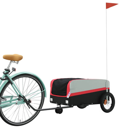 Fahrradanhänger Schwarz Und 30 Kg Eisen