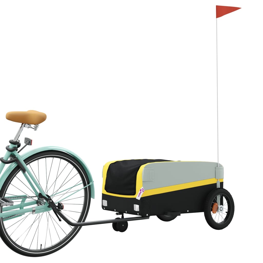 Fahrradanhänger Schwarz Und 30 Kg Eisen