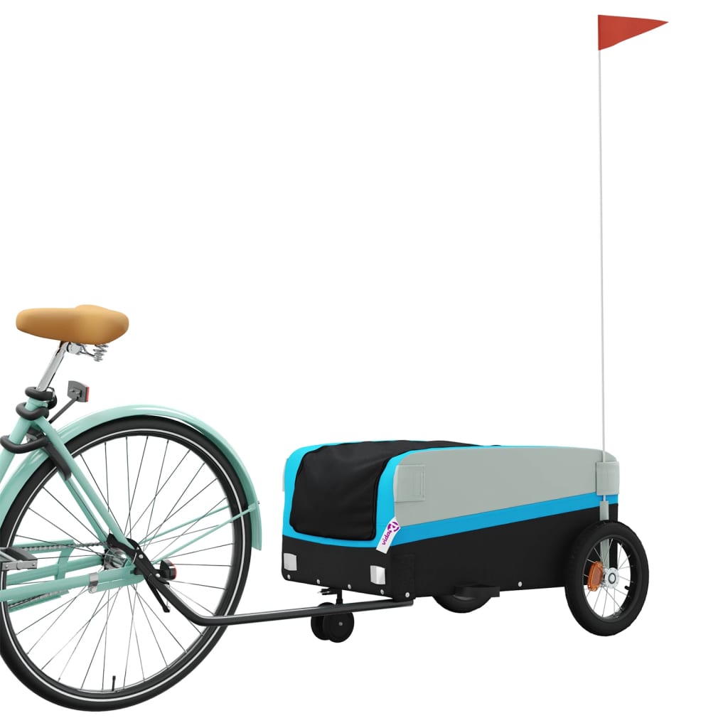 Fahrradanhänger Schwarz Und 30 Kg Eisen