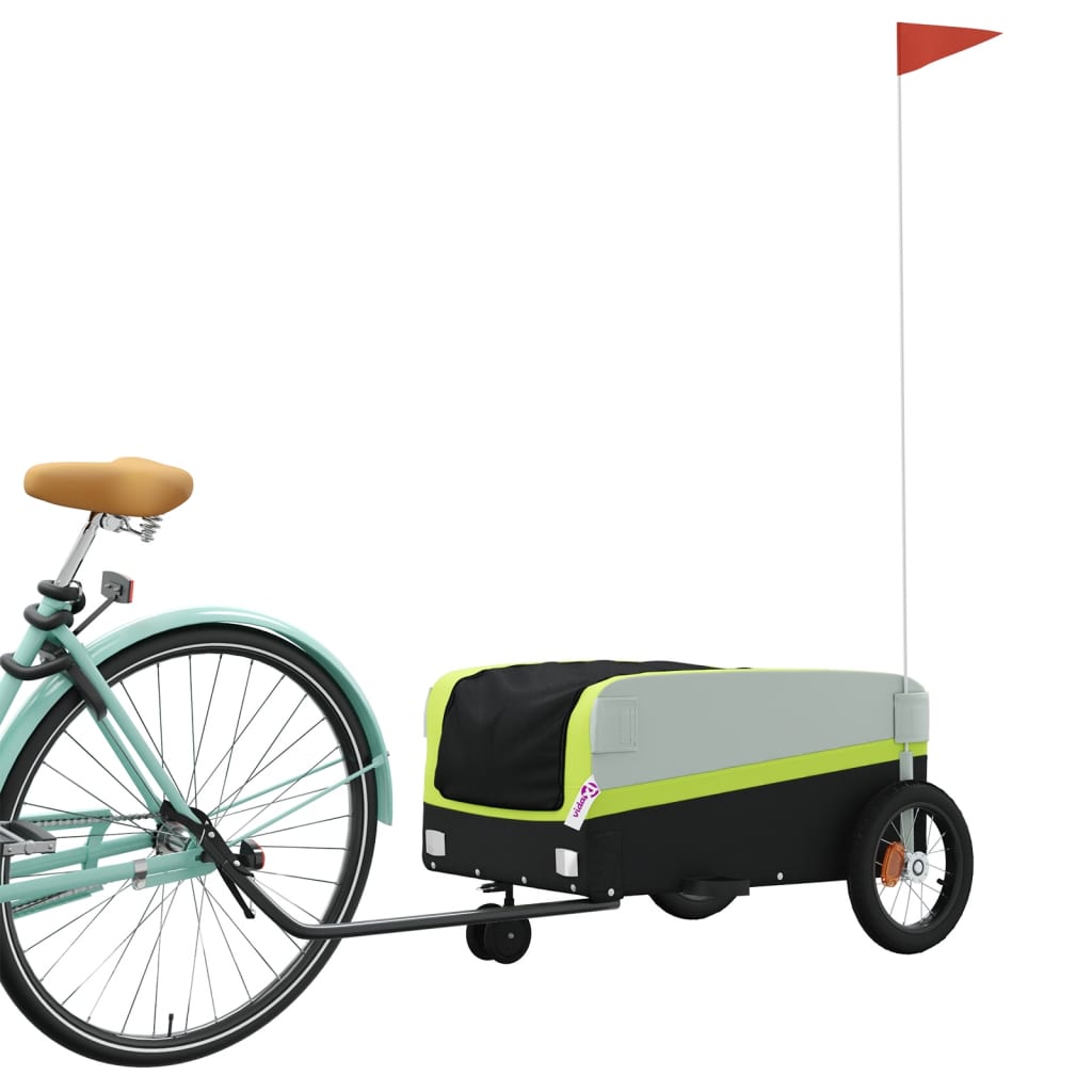 Fahrradanhänger Schwarz Und 30 Kg Eisen