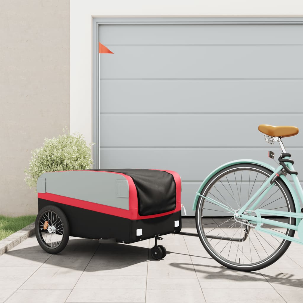 Fahrradanhänger Schwarz Und 45 Kg Eisen
