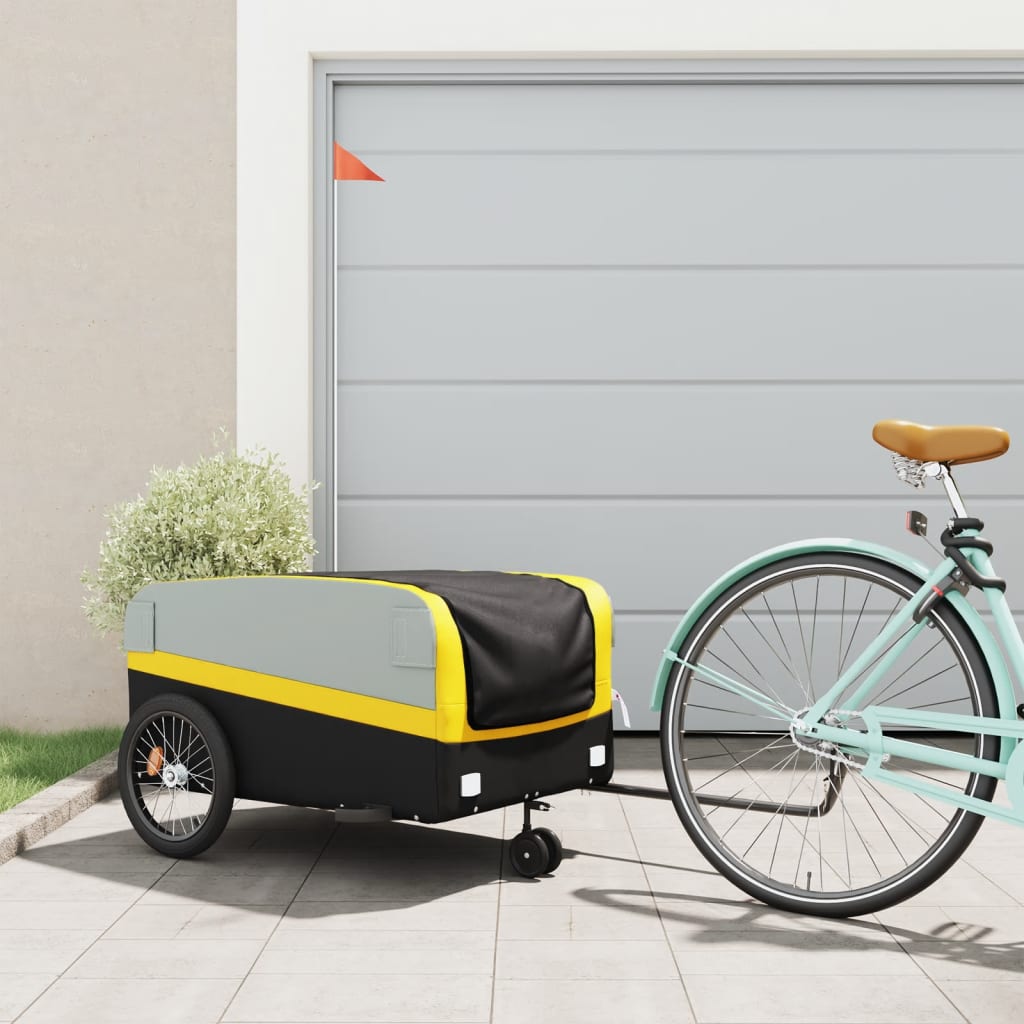 Fahrradanhänger Schwarz Und 45 Kg Eisen